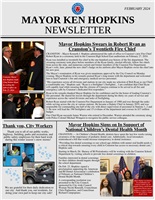 Mayor Ken Hopkins' February 2024 Newsletter